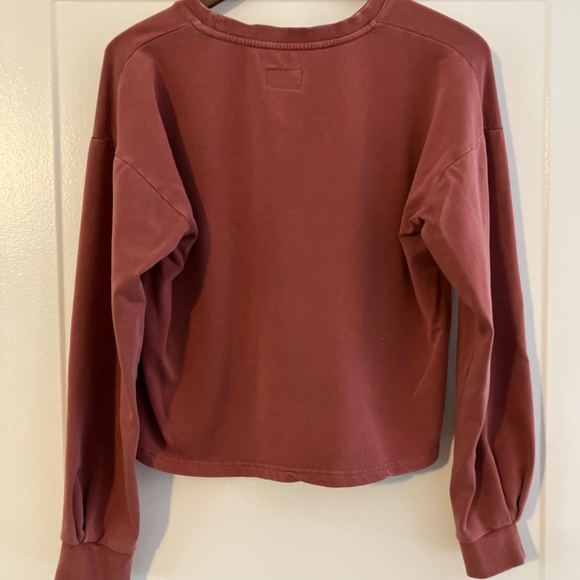 Marine Layer cropped sweatshirt dusty rose - Picture 2 of 5